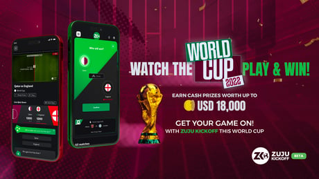 Watch the World Cup and win with Zuju Kickoff